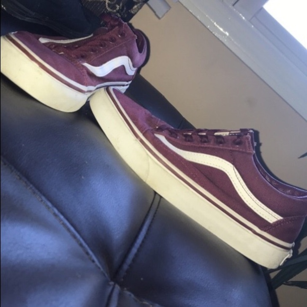 Maroon vans